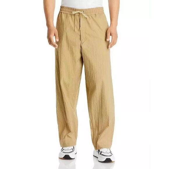 Fumito Ganryu Men's Relaxed-Fit Lined Woven Drawstring Pant Beige Sz 1 Small NWT - Picture 9 of 9